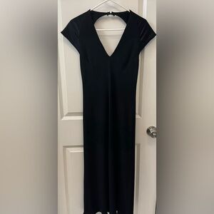 Classic Black Dress. Fully Lined. MIDI length. Size 6